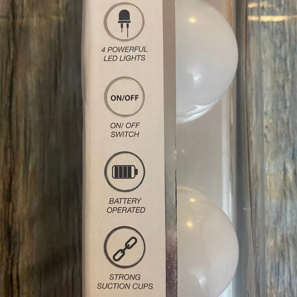 New 12” 4-Bulb LED Hollywood Vanity Light Bar